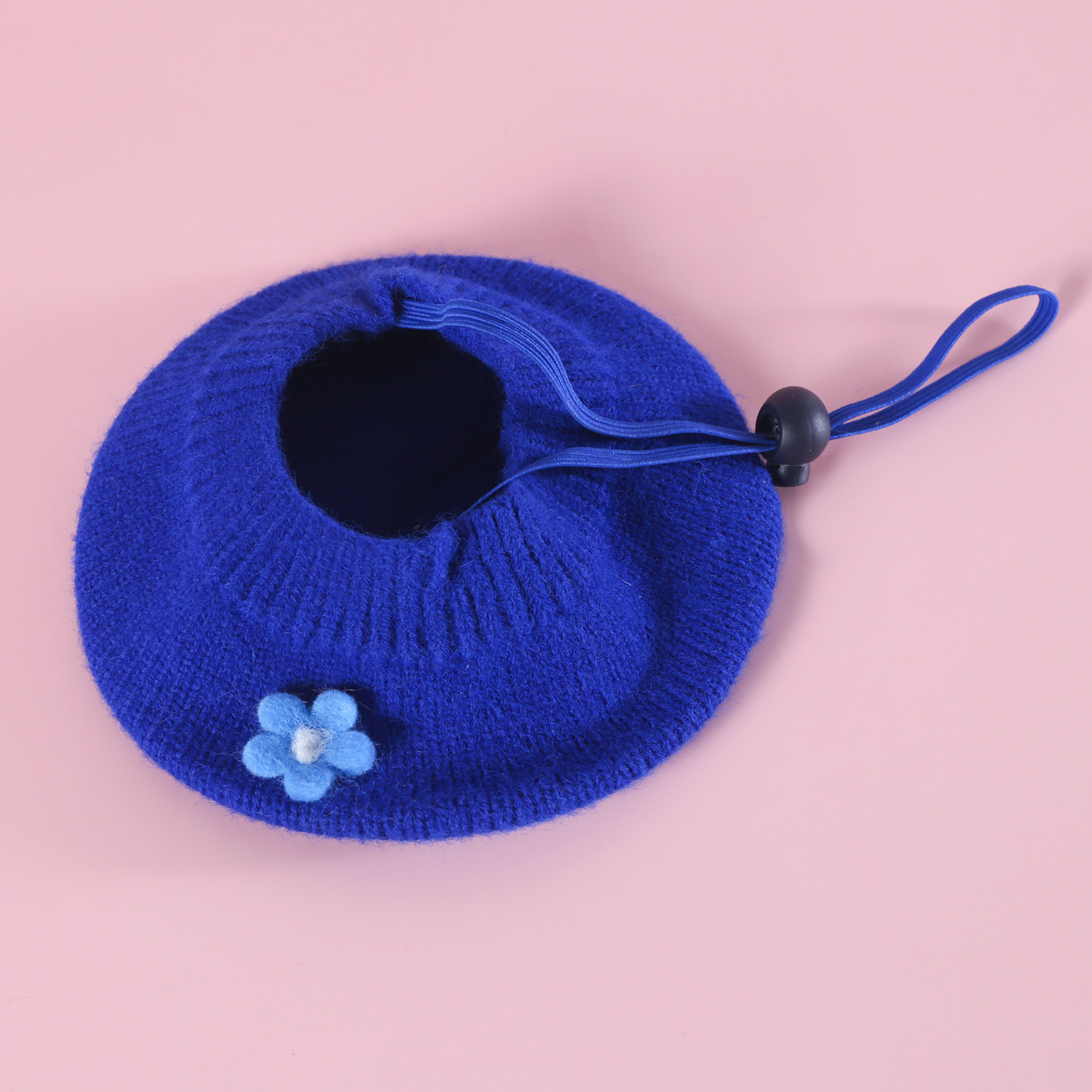 Felt de mascotas flores de lana de punto Berry pequeño sombrero gancho de mano flor guillot set gatito cachorro princesa image 10