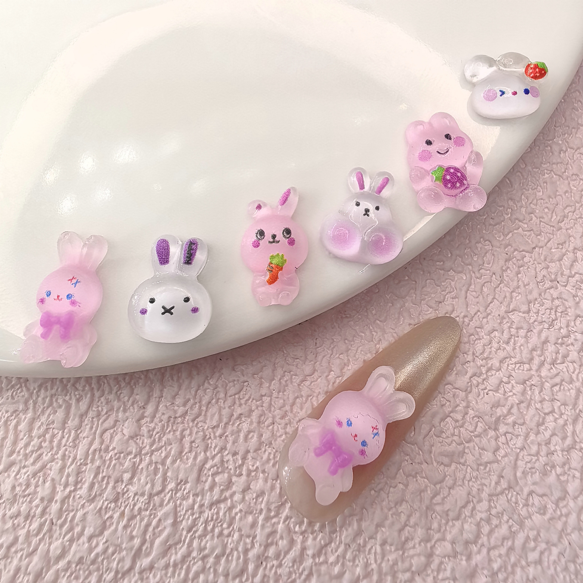 兔子饰品配件批发义乌树脂 DIY美甲饰品配件0012.jpg