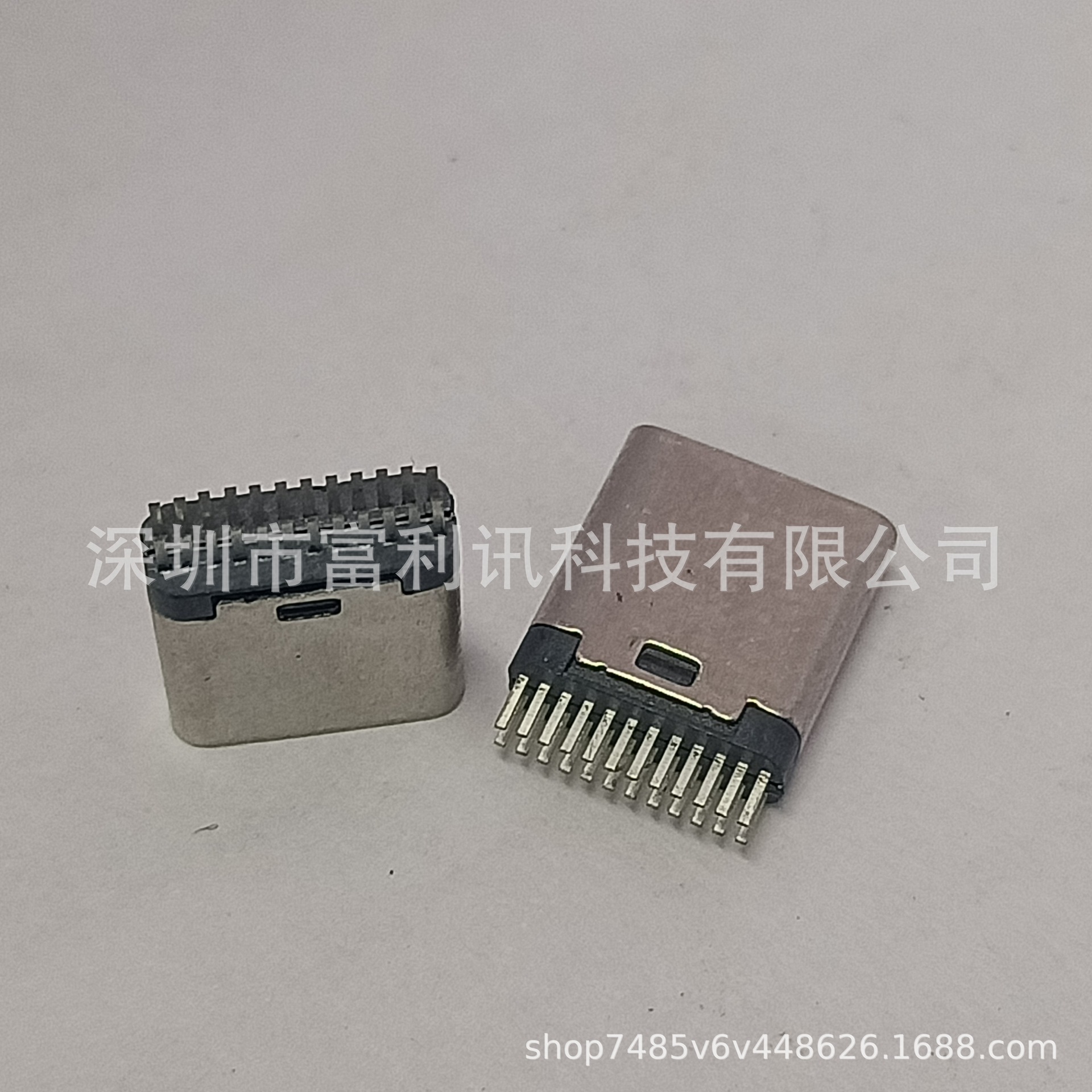 TYPE-C USB3.1 公头24P夹板0.8PIN距加宽 燕尾型公头 短体H10.5-阿里巴巴