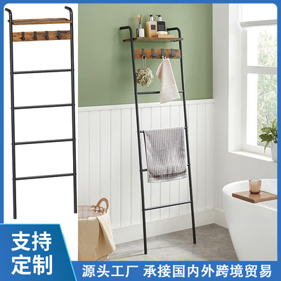 北欧简约铁艺靠墙毛巾围巾挂钩展示架 家居商超落地毛巾围巾展架|ms