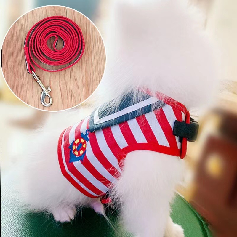 寵物狗狗牽引繩胸背帶泰迪貴賓博美背心式遛狗繩狗鏈子幼犬小型犬