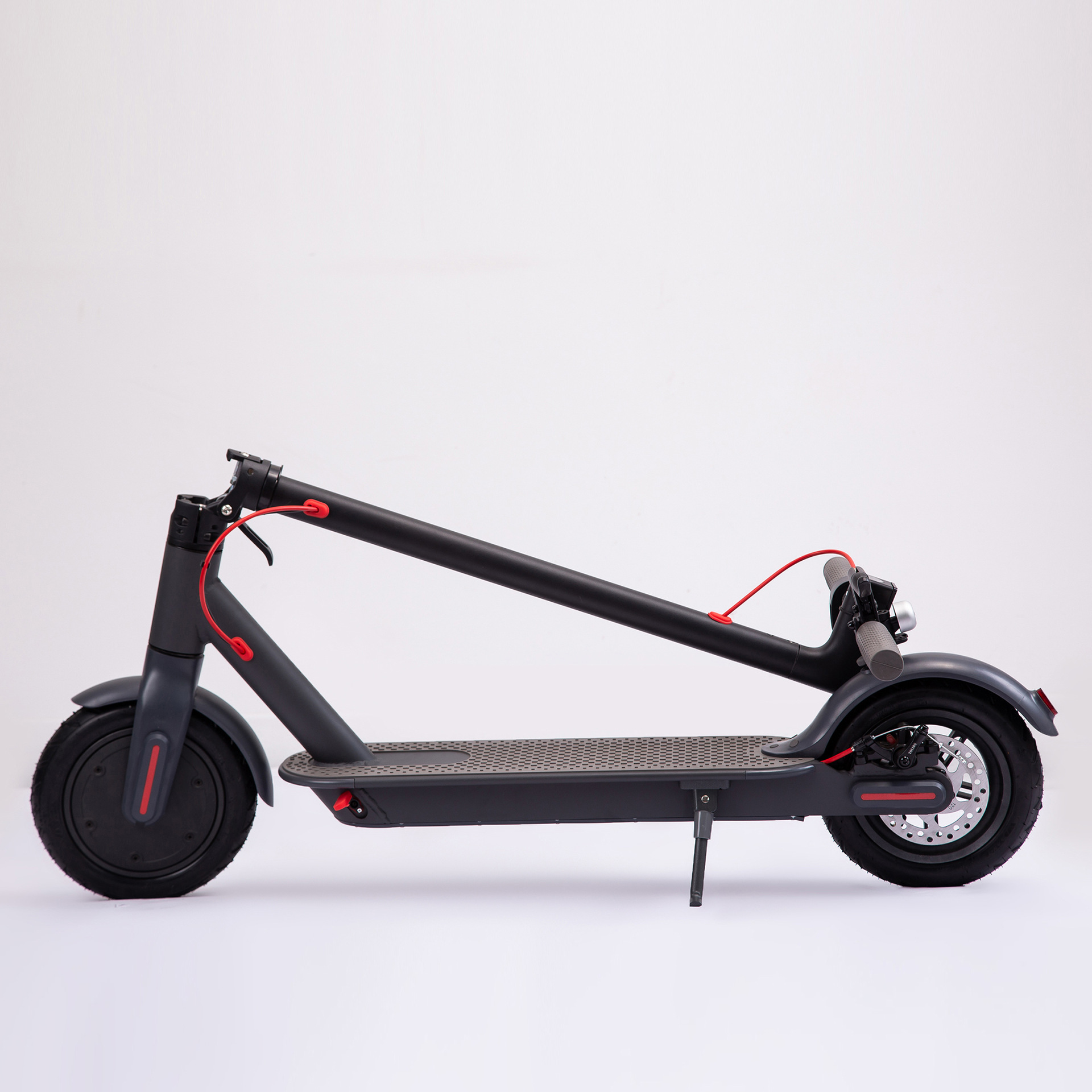 Scooter eléctrico integrado de 8 pulgadas del fabricante OEM, scooter de movilidad de dos ruedas recargable y ecológico con batería de litio plegable