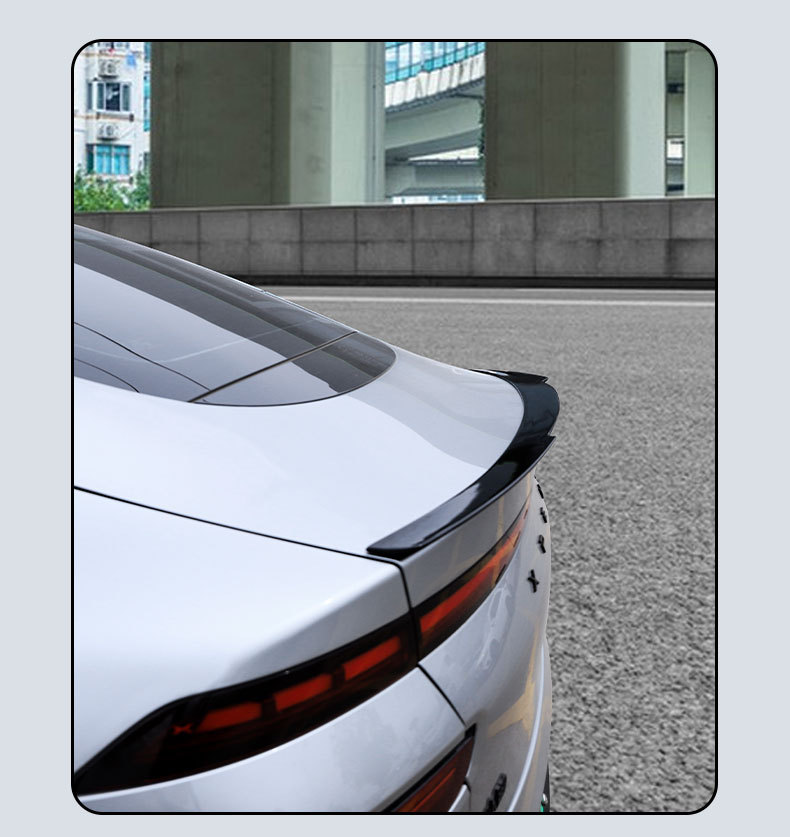 Suitable for Xpeng P7 Modified Blade Style Fixed Wind Sports Rear Wing, Xpeng P7 Special Punch-Free Automotive Supplies