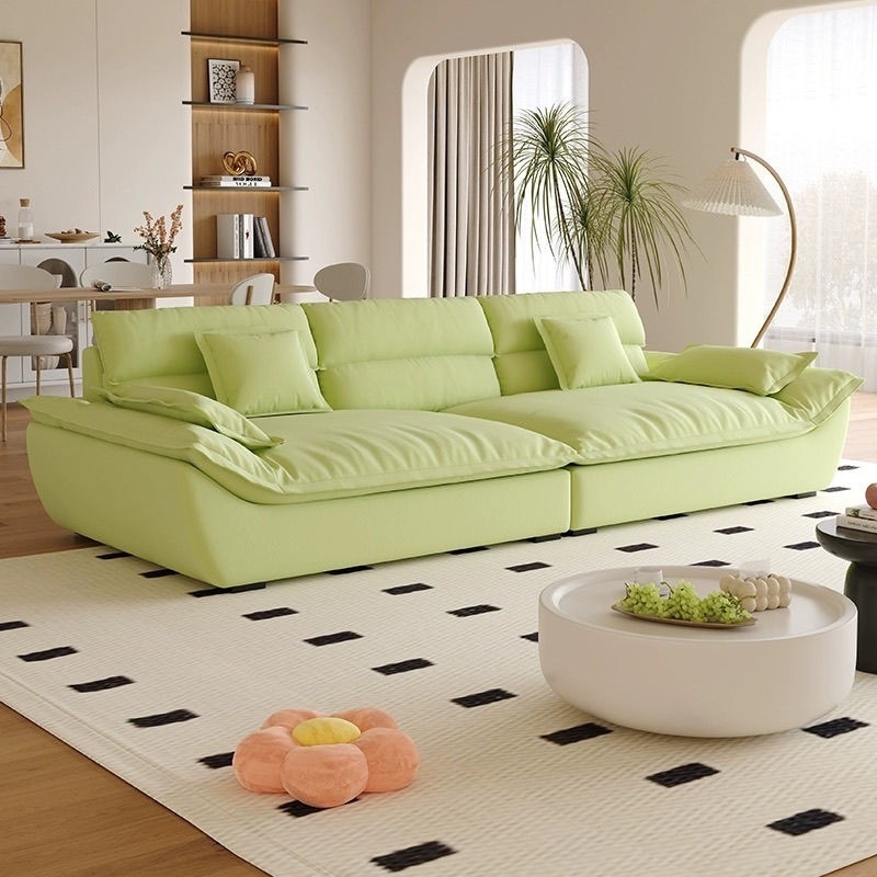 Moderno simple anti-garra de gato nube seda estilo de sala de estar tamaño de casa