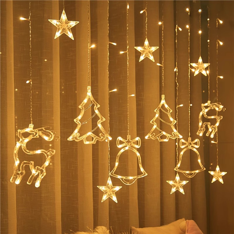 Lámpara de estrella Lámpara de color Lámpara de cadena led Gypsophila de cumpleaños Lámpara de ambiente cortina de habitación Lámpara de cadena Camping al aire libre Lámpara de estrella