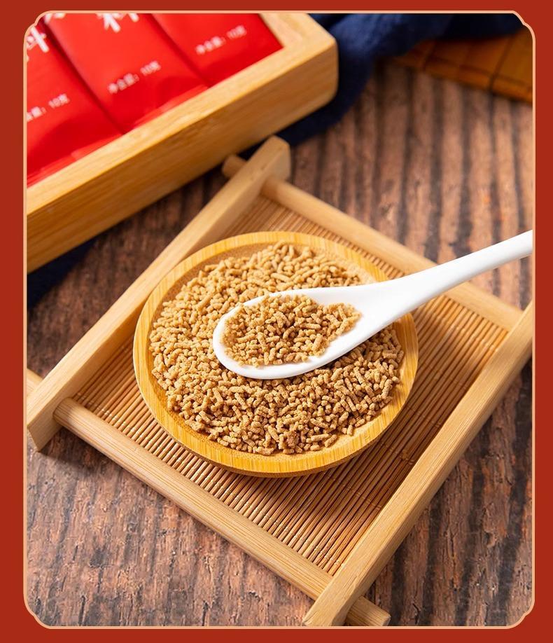 Brown Sugar Ginger Tea (Zingiber officinale) — Instant Granule Sachets for Warming Daily Comfort preparation