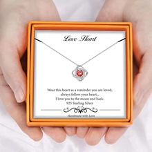 跨境新品S925纯银旋转百搭四叶草项链 永恒之星镶钻项坠饰品女款