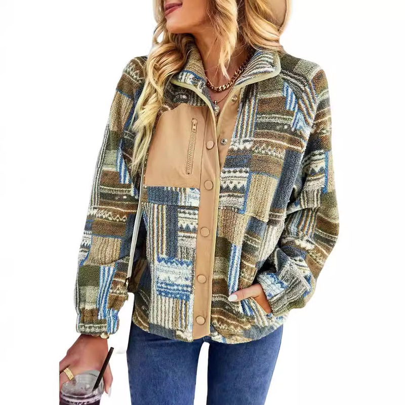 Independent research and design of the United States station Amazon Christmas Mao Mao temperament warm coat 2022 winter thin women