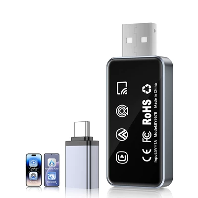 Simsiz CarPlay və Android Auto – Wireless Carplay Box Car Adapter - by967bjhh-four-in-one-hardware-acrylic
