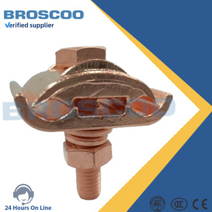 Grounding rod clamp copper wiring clamp brass cable connector power GC series grounding wire clamp bolt wire clamp