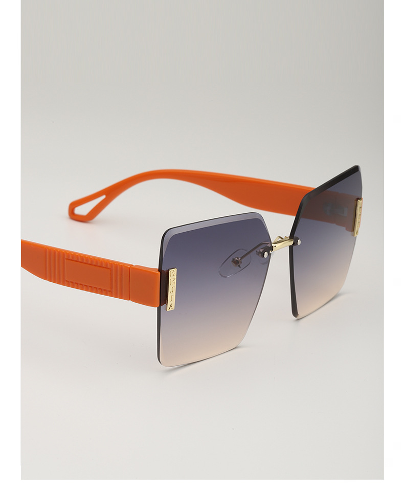 PC, UV400 Protection Lens Material Square Glasses Style Travel, Fishing Occasion Elegant Basic Square PC UV400 Protection Square Frameless Women's Sunglasses