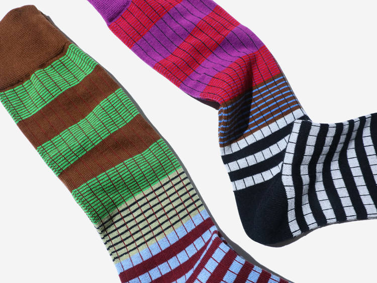 Women's Fashion Stripe Cotton Jacquard Crew Socks 1 Set display picture 12