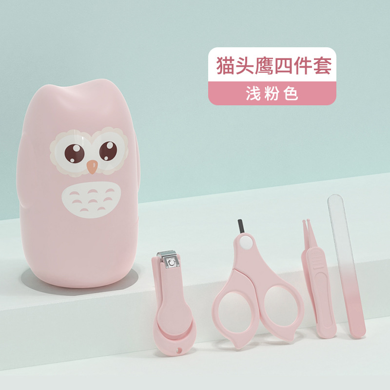 Сова маникюрные ножницы комбинезон-вишневая пудра