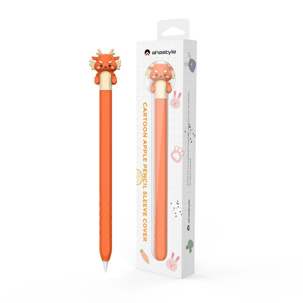 適用華為電容筆筆套Huawei M-Pencil一二三代卡通龍硅膠保護筆套