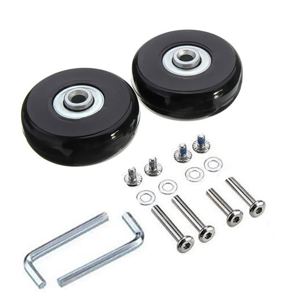 Hot Selling Pair of Trolley Suitcase Tire Wheels Rubber Wheel Tires