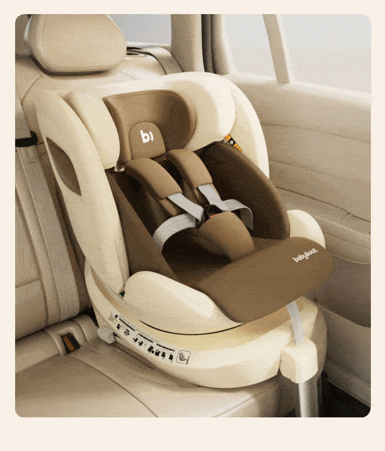 Babyboat New National Standard Kids Safety Seat for Babies Aged 0-12 Years Old, Suitable for Car Use, Can Sit and Recline