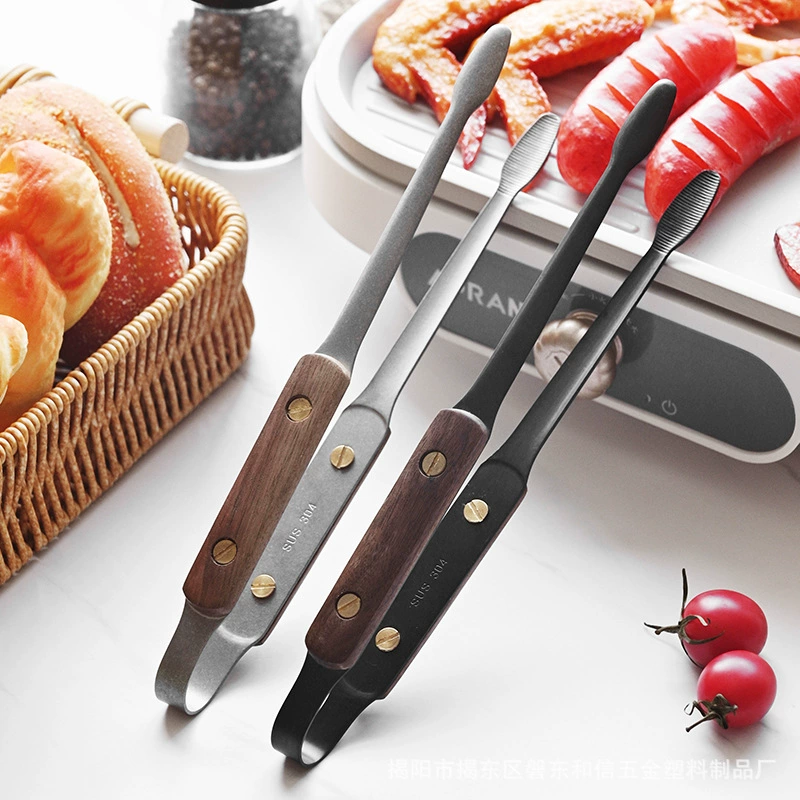 Новый 304 из нержавеющей стали грецкого ореха пищевой зажим для барбекю на открытом воздухе зажим для барбекю стейк зажим утолщенный пищевой зажим