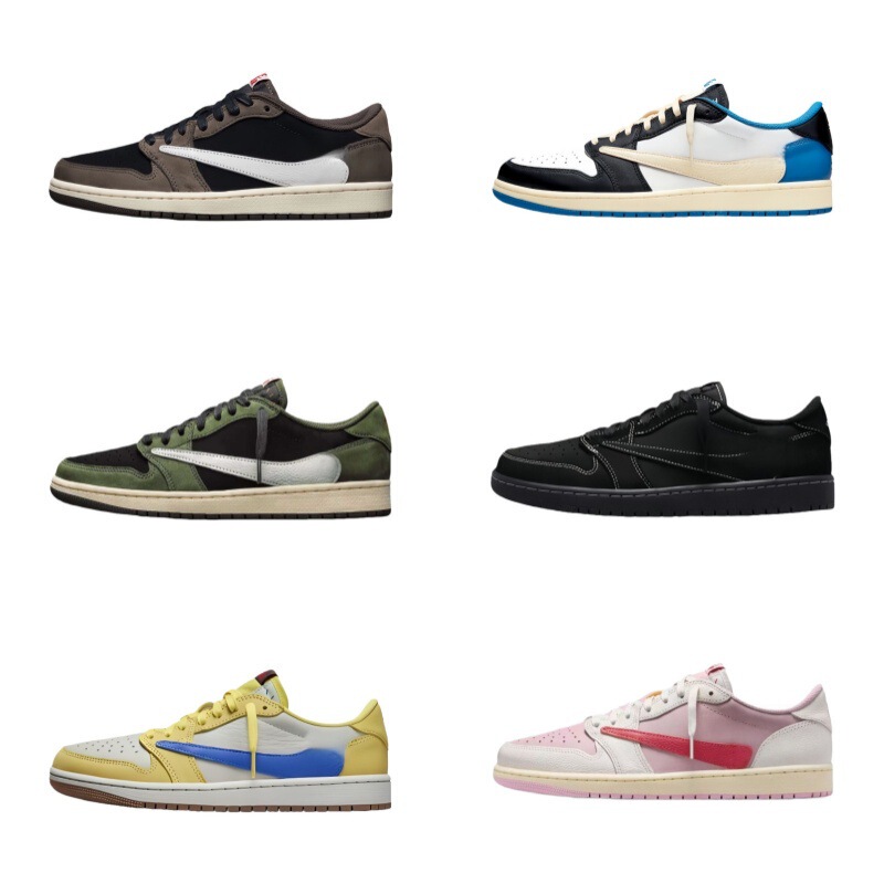 Putian Shoes Aj1 Reverse Hook Low-Top Lightning Teng Yuanhao Golden Canary Retro Casual Sports Sneakers for Men and Women