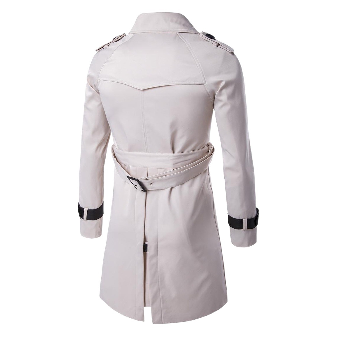 2018秋装新型欧米長型修身双列ボタン風衣コート男欧コードファッション個性男性コート