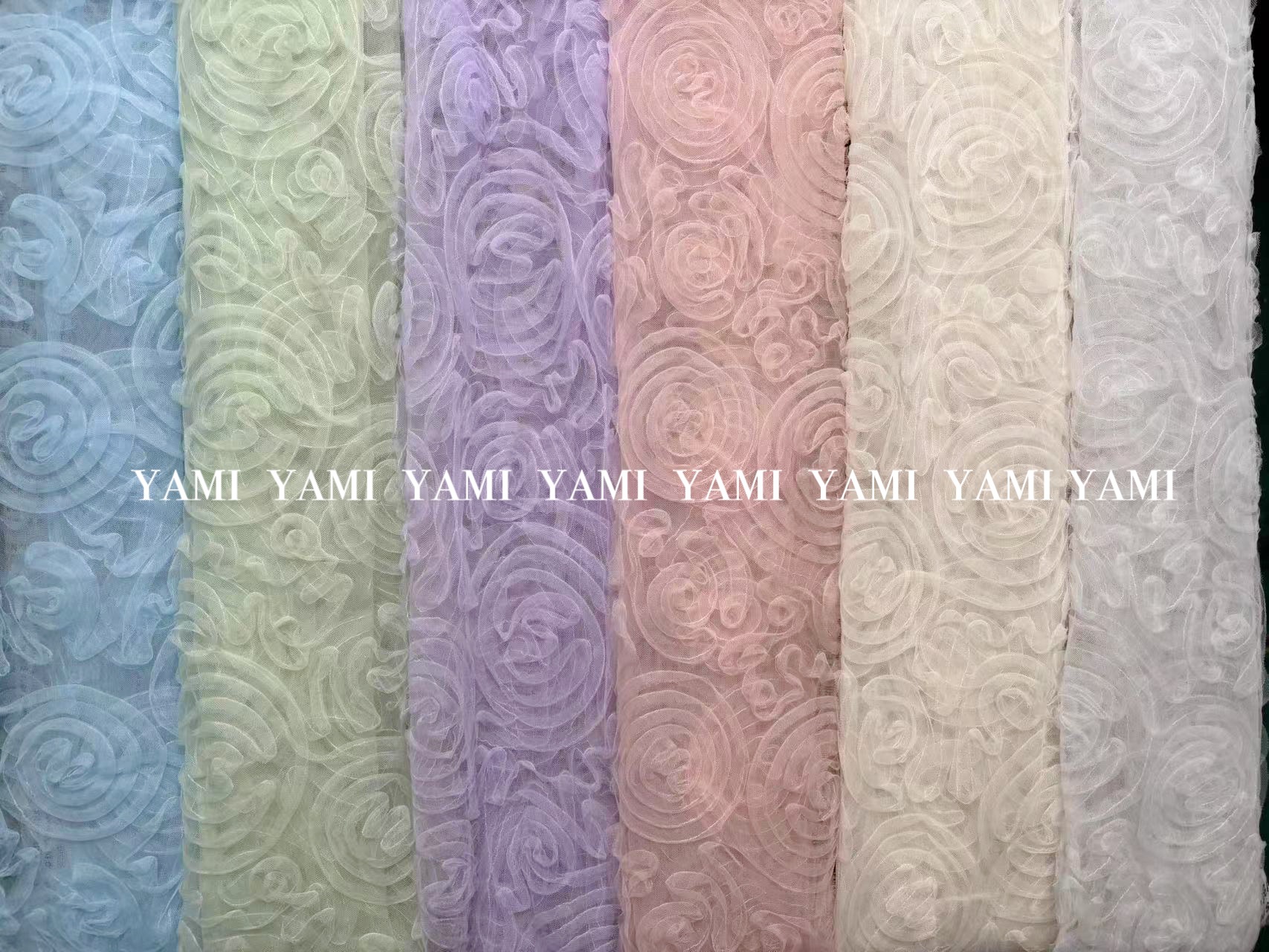 Tela de malla con bordado, círculos de flores de ganchillo, ribete de encaje para vestidos de novia y ropa infantil, mantel bordado, tela para velos al por mayor.