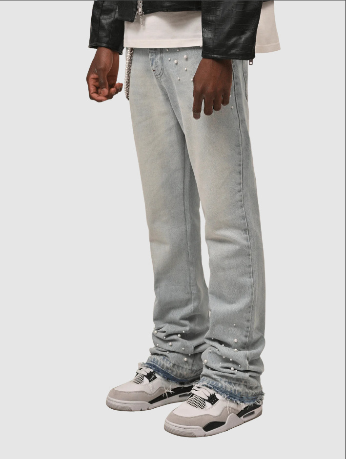 Herren Jeans Mit Geradem Bein Und Modernem Stretch Material_voghion.com