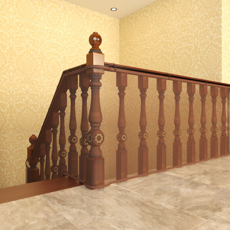 2 m 3 m thick stair protection net safety rope net balcony protection net anti-falling net cat net stair door fence net