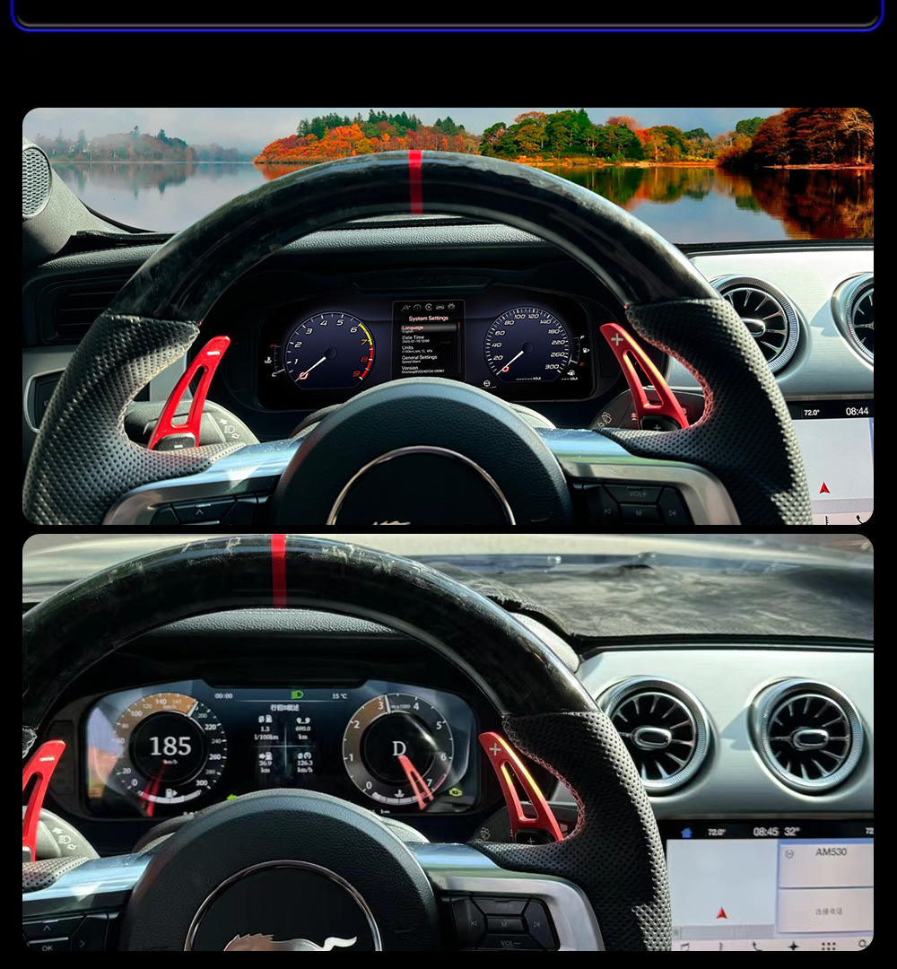 New applicable Ford Mustang Mustang2015-21 full LCD 12.3 inch smart old change new upgrade instrument