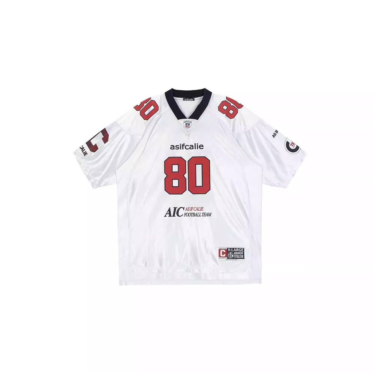 2026 New Versatile Niche American Style Printed Loose Short Sleeve Jersey Street Sports Casual T-Shirt For Men_viptrois.com