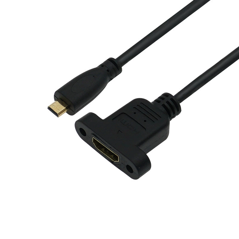 Mike Micro HDMI Revolution HDMI женский ремень отверстие для винта ухо может быть фиксированной линией панели от женщины до D мужской линии