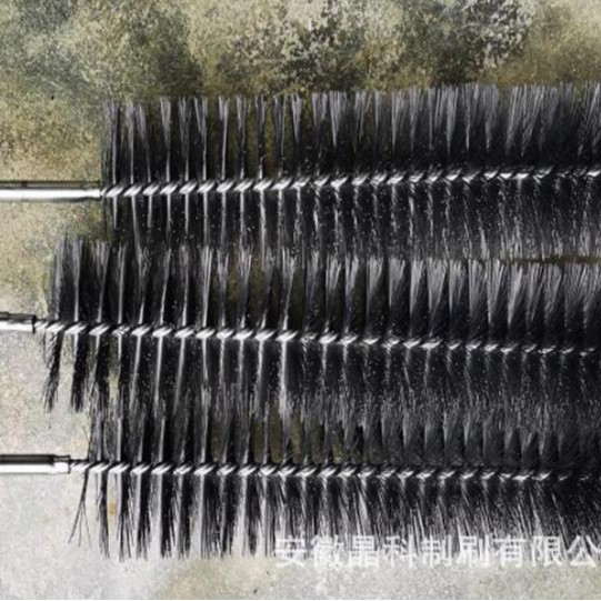 厂家定 做 大直径加长 纯 304不锈钢丝刷 钢丝铜丝管道刷 带螺纹