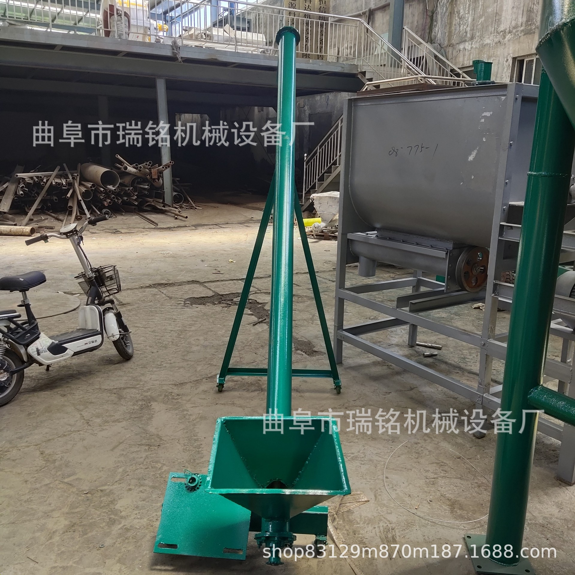 微型螺旋给料机 加厚面粉螺旋喂料机TGFF塑料斗钢斗皮带式提升机