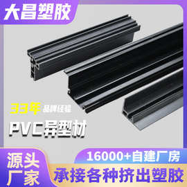 厂家开模定制PVC塑钢高光冷顶异型材美式硬质门窗型材塑料挤出条
