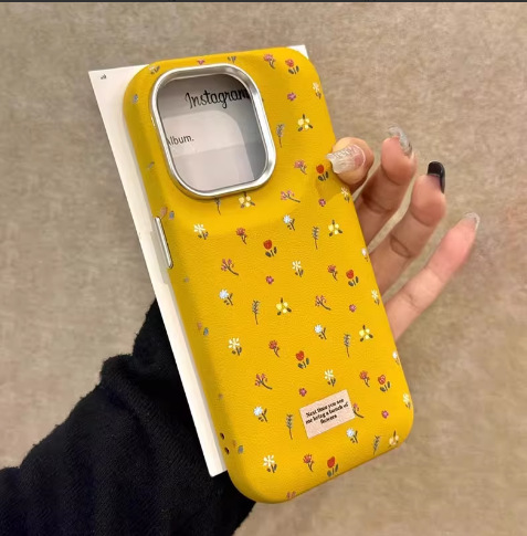 Pantalla completa pequeña floral para iPhone16promax funda para teléfono móvil Apple 15 14promax nuevo 13/14p