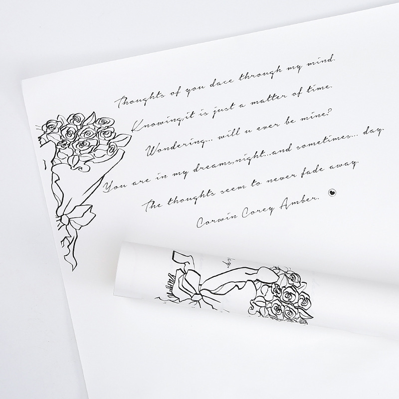 프랑스 로맨스-흰색 20 장/가방; 58cm * 58cm