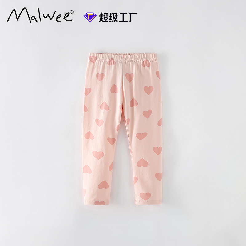 Malwee niñas leggings transfronterizos primavera y otoño nuevos pantalones impresos de estilo occidental niñas pantalones de niños europeos y estadounidenses image 6