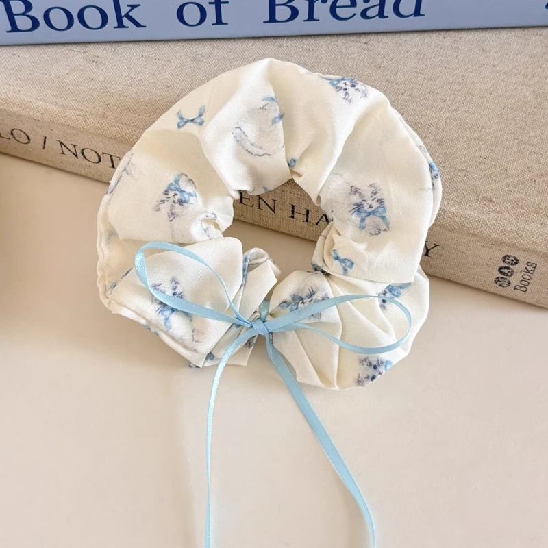 Cuerda para el cabello de intestino grueso azul para niños Cuerda para el cabello de encaje dulce para niñas