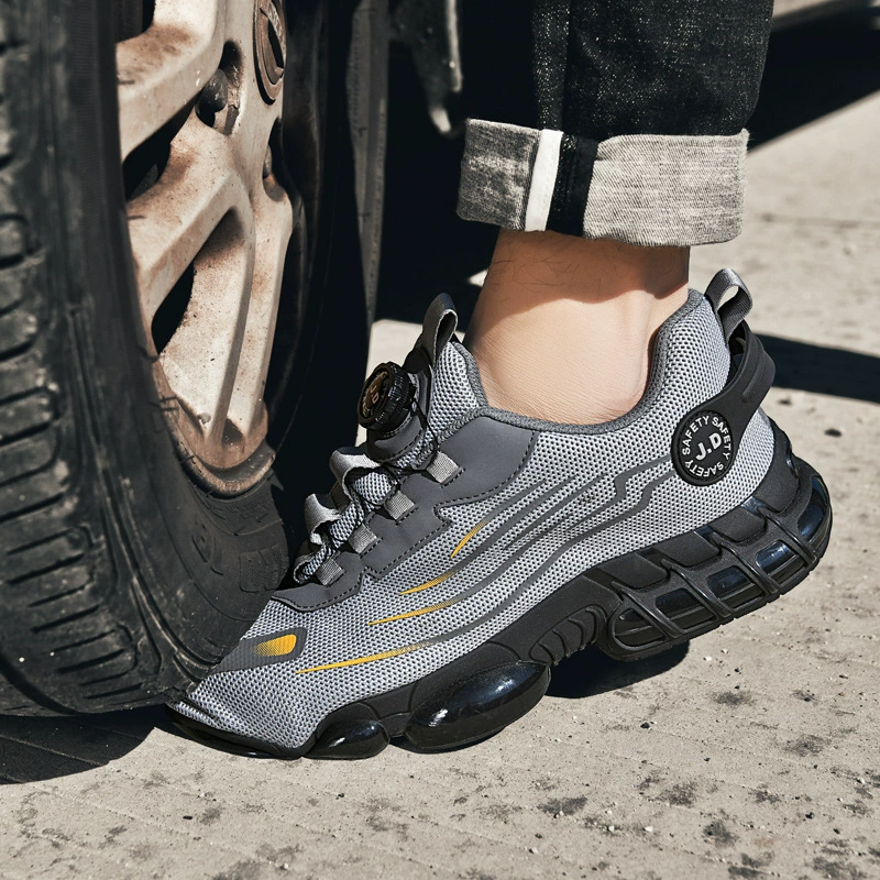 2025 новых универсальных мужских удобных в носке, легких и амортизирующих защитных туфель для труда, противоударных и противопрокольных туфель со стальным носком для пар.
