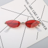 Fashionable trend sunglasses, metal marine glasses solar-powered suitable for men and women, cat's eye