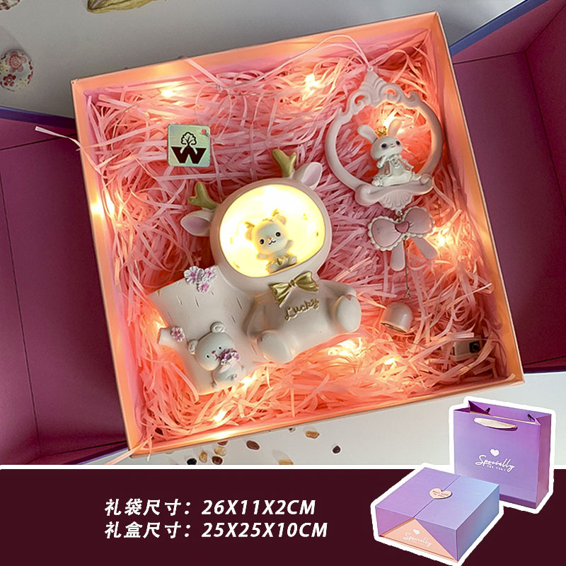 Pen, pens holder, ceiling light, rabbit