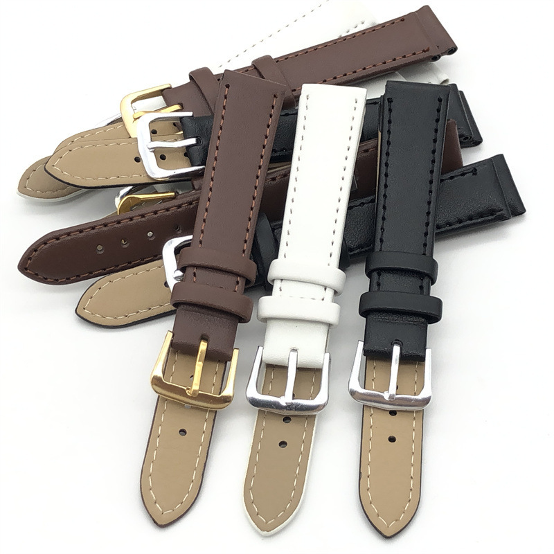 Men's and Women's Watch Leather Straps, Flat Plate Pu Leather Pin Buckle Belt, Primary and Secondary School Student Bracelet Accessories 10-24mm Men's and Women's Watch Leather Straps, Flat Plate Pu Leather Pin Buckle Belt, Primary and Secondary School Student Bracelet Accessories 10-24mm