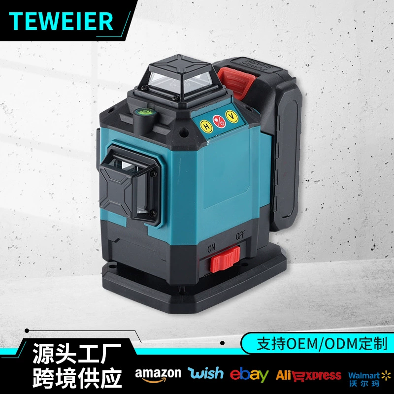 Внешняя торговля высокая точность автоматическое выравнивание наружных настенных наклеек прибора трансграничный 21 В многофункциональный 16 линий лазерный уровень