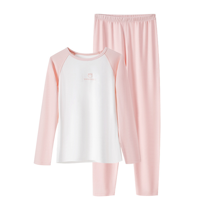 Otoño e invierno nuevo color a juego para damas tres estaciones pueden usar una cómoda camisa de fondo de temperatura constante ajustada, traje de ropa interior de manga larga térmica