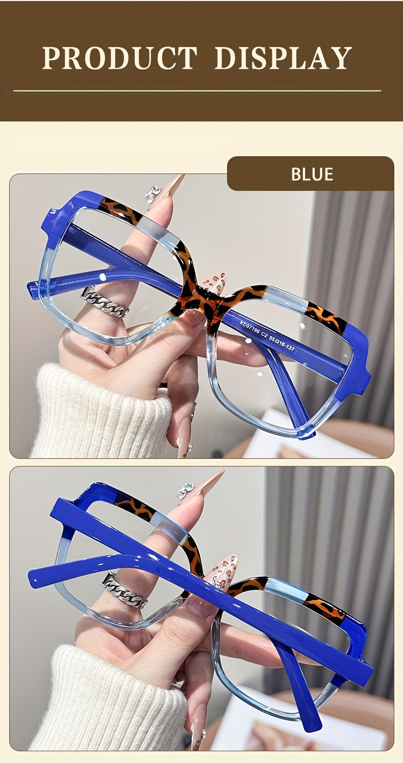 Blue Light Blocking Glasses For Women Oversized Square Frame_voghion.com