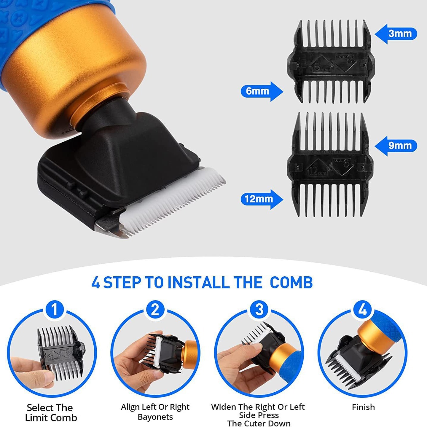 Tufting gun electrical carpet empuje cortador de pelo 200w electrical empuje cortador de pelo eléctrico de alta potencia