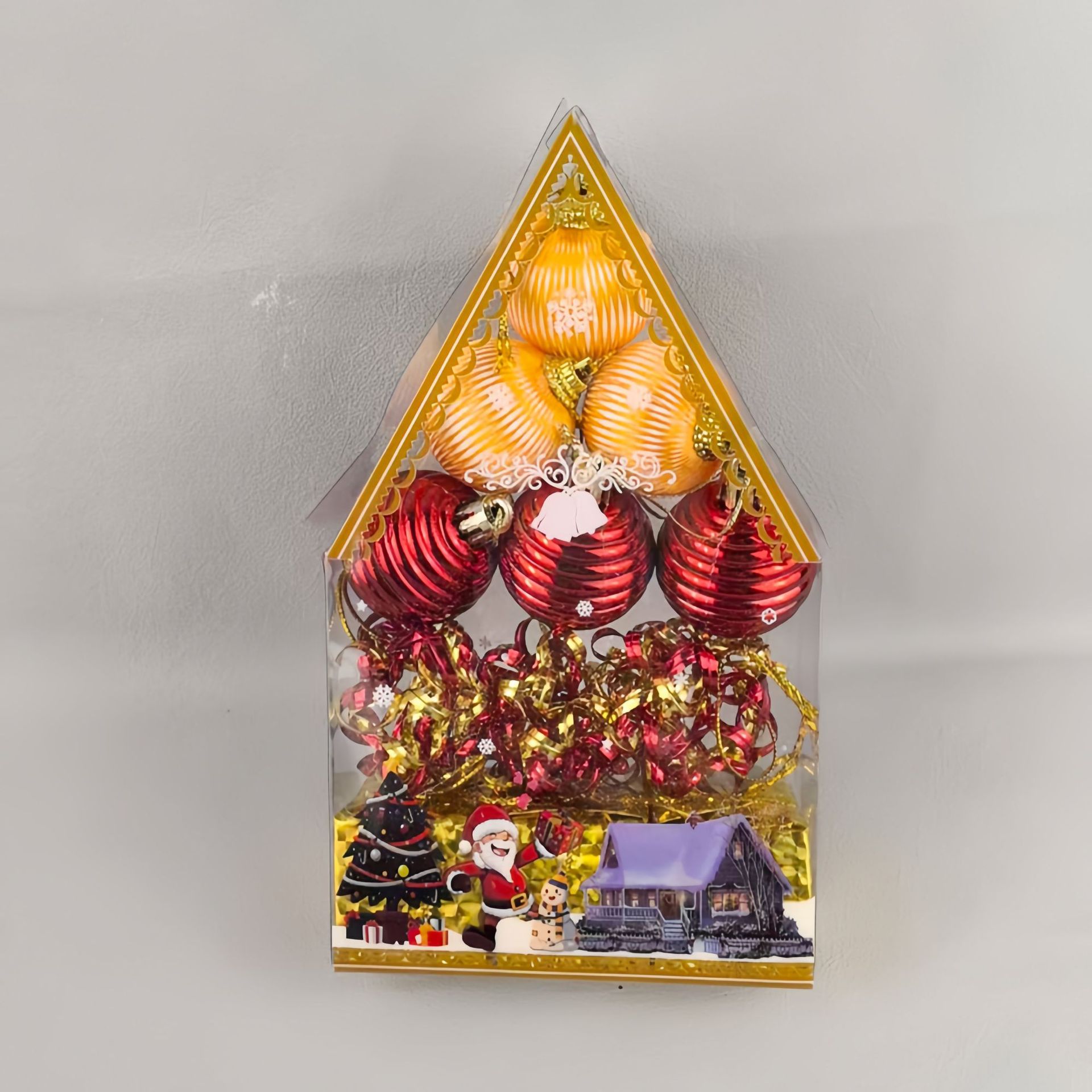 Nuevos adornos de Navidad transfronterizos colgantes de Navidad Bolas de Navidad Set Bolas de Navidad Colgantes de árbol de Navidad Caja de regalo Bolas de Navidad G image 2