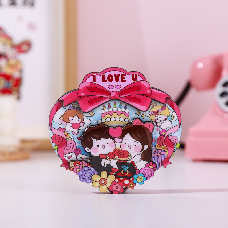 2025新款春節中秋端午冰箱貼國潮風木質冰箱貼節日祝福語創意磁貼