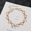 Universal necklace, short chain for key bag  heart shaped, European style, simple and elegant design