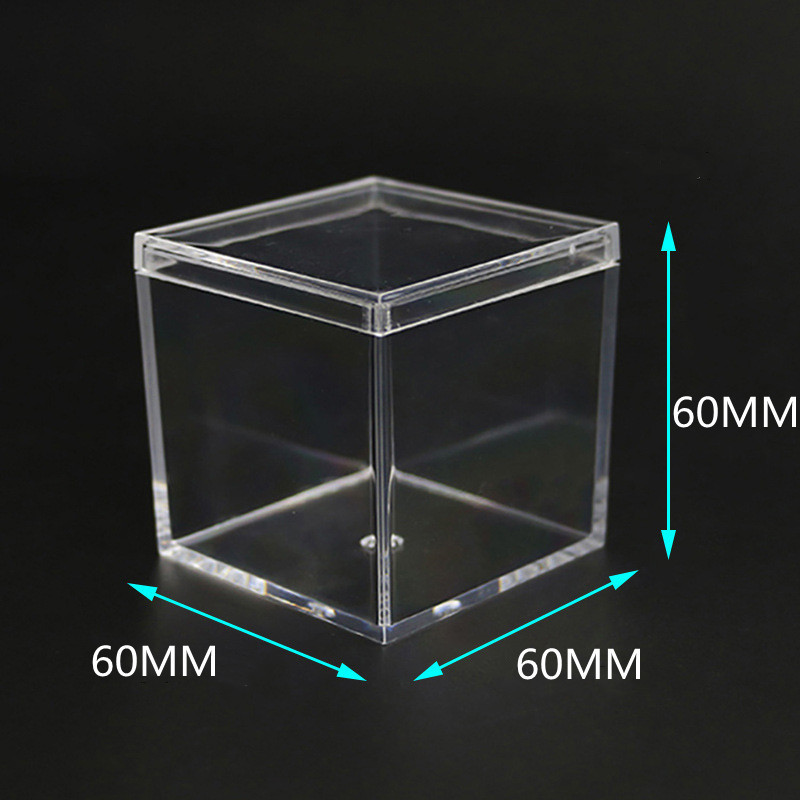 天地盖PS塑料盒 小方形透明喜糖展示礼盒 糖果巧克力食品包装盒