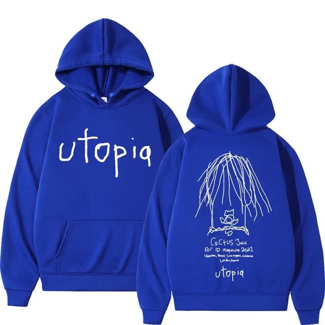 Rapper Cactus Jack Utopia Graphic Hoodie Men Women Fashion n