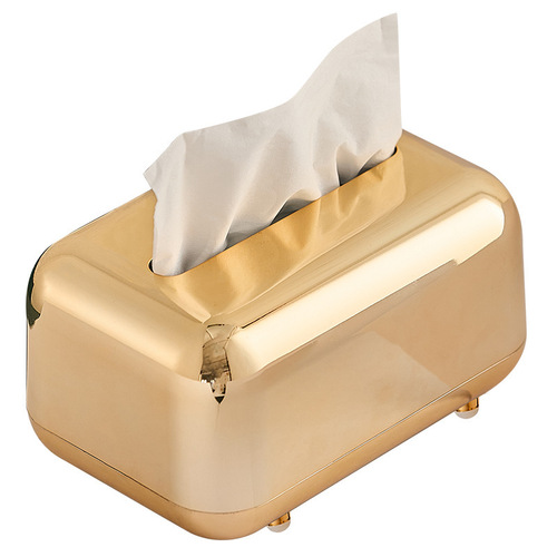 Light luxury high-end tissue box living room creative paper coffee table storage box desktop multi-function remote control home bedroom